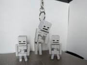 Minecraft İskelet  Temalı Kalp Tıklanabilir Anahtarlık resmi