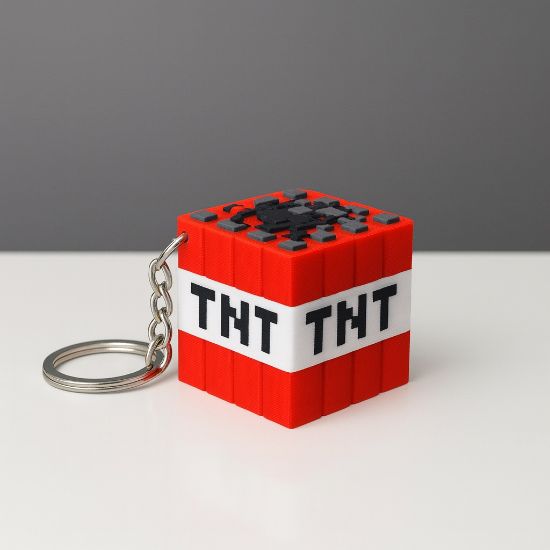 Minecraft Temalı TNT Anahtarlık resmi