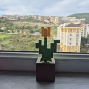 Minecraft Temalı Çiçek Saksısı resmi