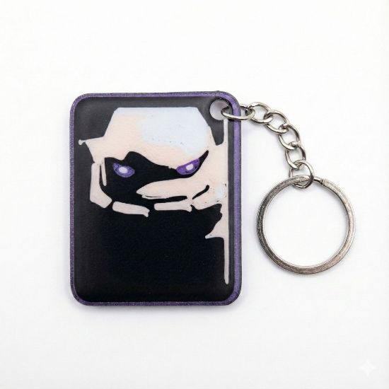 Clash Royale Sinsi Golem (Sneaky) Emoji Anahtarlık - 3D Baskı Oyun Aksesuarı resmi